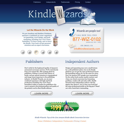 Kindle Wizards page image
